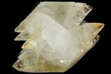 Golden Twinned Calcite Crystals With Barite - Elmwood Mine #89950-1